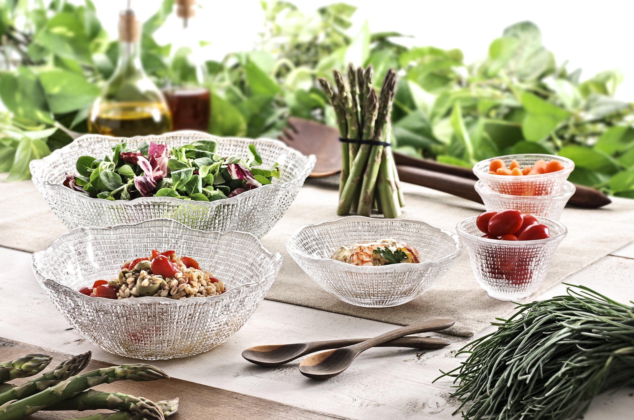 IVV Glassware Diamante Salad/Mixing Bowl, 11-Inch : Buy Online at